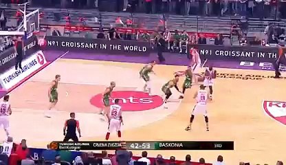 Evroliga- Crvena zvezda  vs  Baskonia Trojka Simonovica
