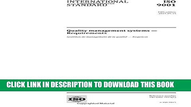 [PDF] ISO 9001:2015, Fifth Edition: Quality management systems - Requirements Full Online