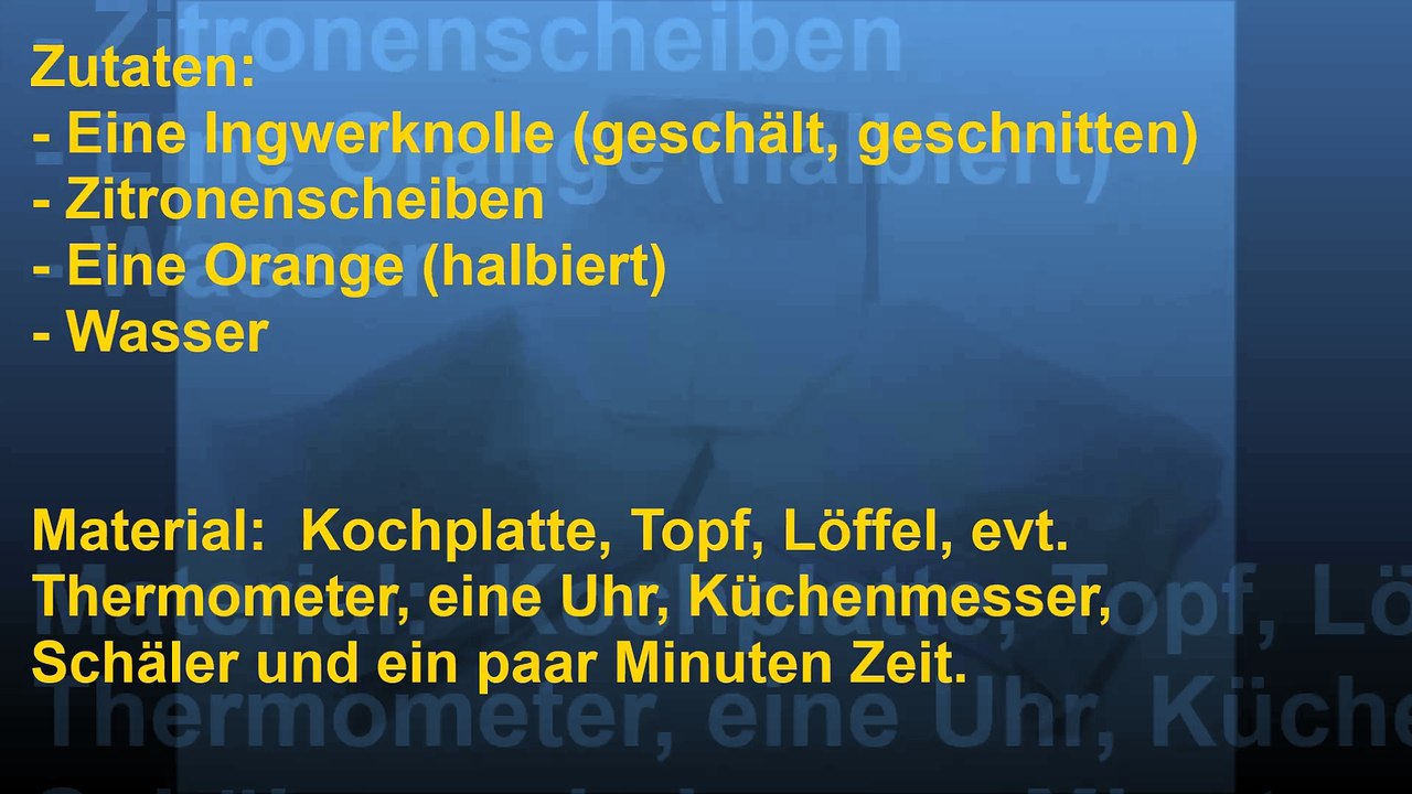 Ingwerwasser zubereiten - anleitung & info´s