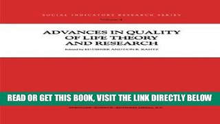 [FREE] EBOOK Advances in Quality of Life Theory and Research (Social Indicators Research Series)
