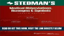 [FREE] EBOOK Stedman s Medical Abbreviations, Acronyms and Symbols, Fourth Edition on CD-ROM BEST
