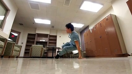 Multi Talented Doctor Shows Breakdancing Skills