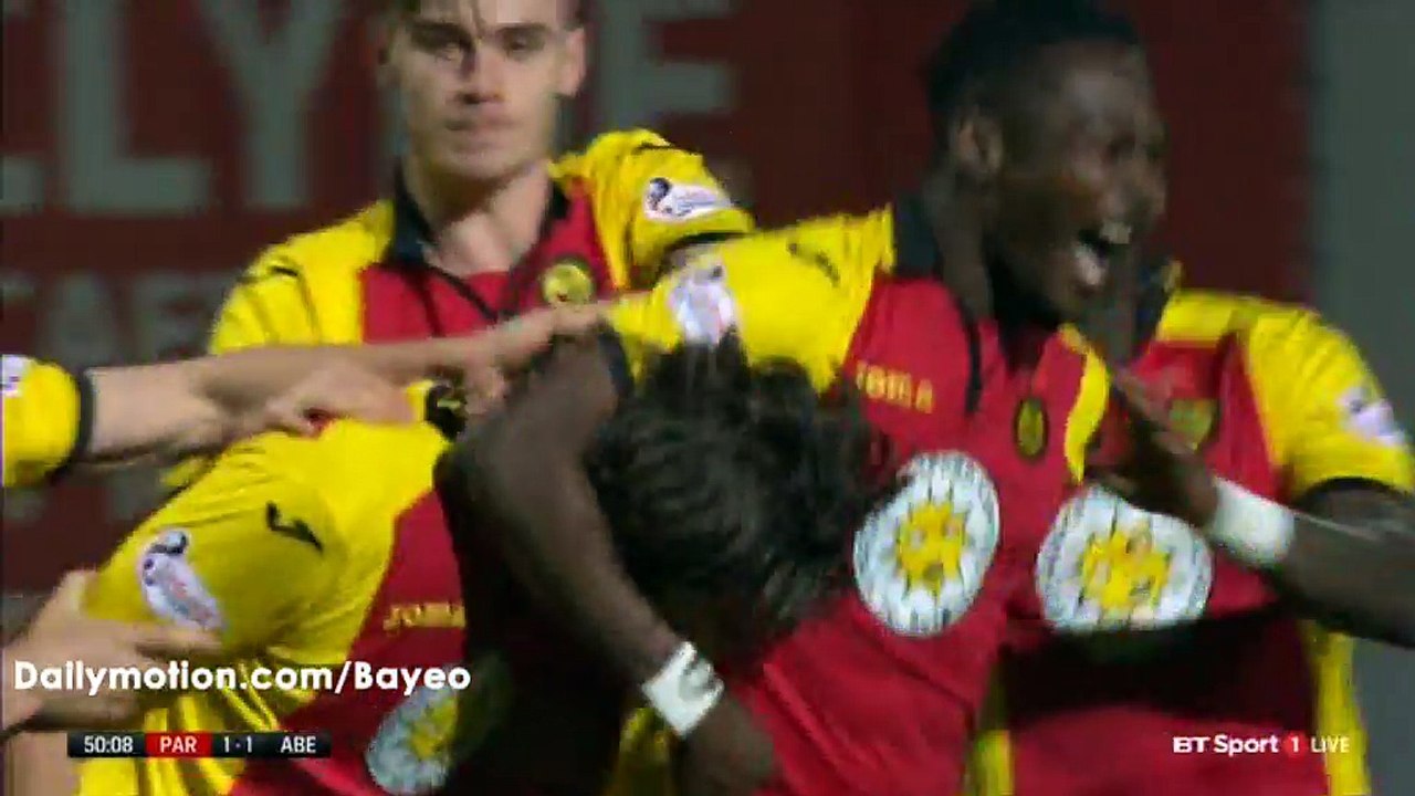 Adam Barton Goal HD - Partick 1-1 Aberdeen - 04-11-2016