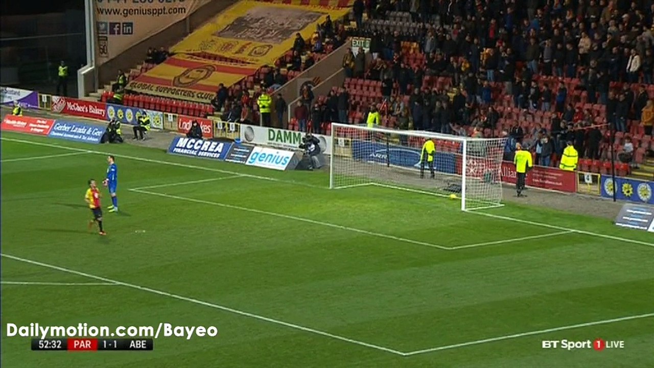 Jayden Stockley Goal HD - Partick 1-2 Aberdeen - 04-11-2016