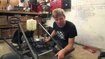 Making a Motorised Go Cart with NO WELDER and simple tools