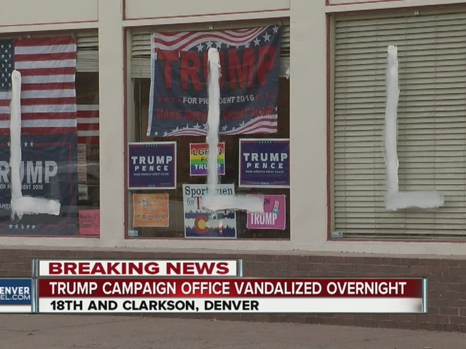 Trump campaign office in Denver vandalized