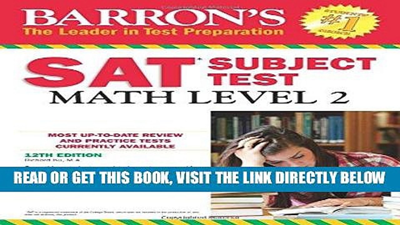 EBOOK] DOWNLOAD Barron s SAT Subject Test: Math Level 2, 12th Edition GET NOW