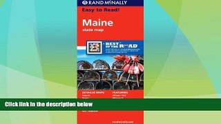 Big Deals  Rand McNally Easy To Read: Maine State Map  Full Read Best Seller