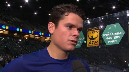 Après le match Tsonga/Raonic - Interview de Raonic