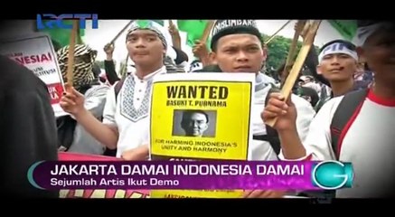 Sejumlah Artis Ikut Demo Aksi Damai