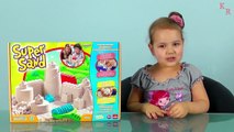 Unboxing kinetic sand, Super Sand, Sand Alive. Кинетический песок обзор распаковка игрушки.