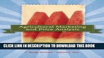 [BOOK] PDF Agricultural Marketing and Price Analysis New BEST SELLER