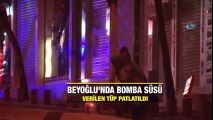 Beyoğlu'nda bomba süsü verilen tüp patlatıldı