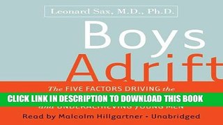 Best Seller Boys Adrift: Factors Driving the Epidemic of Unmotivated Boys and Underachieving Young