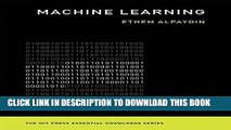 Best Seller Machine Learning: The New AI: The MIT Press Essential Knowledge Series Free Read