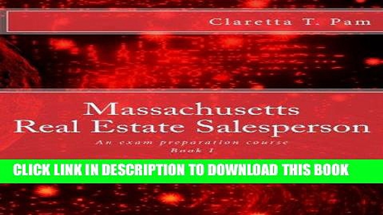 [PDF] Massachusetts Real Estate Salesperson - Book I: An exam preparation course (Real Estate