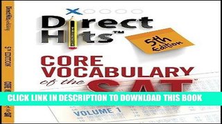 Best Seller Direct Hits Core Vocabulary of the SAT 5th Edition (2013) Free Read