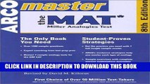 Ebook Master the Mat 2001: Miller Analogies Test (Master the Mat: Miller Analogies Test, 8th ed)