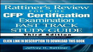 Ebook Rattiner s Review for the CFP(R) Certification Examination, Fast Track, Study Guide Free