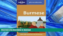 READ THE NEW BOOK Lonely Planet Burmese Phrasebook (Lonely Planet Phrasebook: Burmese) PREMIUM