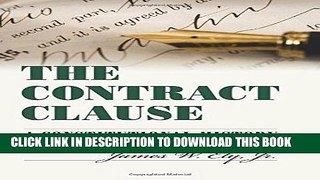 [New] Ebook The Contract Clause: A Constitutional History Free Online
