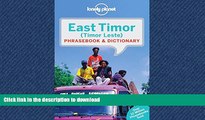 FAVORIT BOOK Lonely Planet East Timor Phrasebook   Dictionary (Lonely Planet Phrasebook and