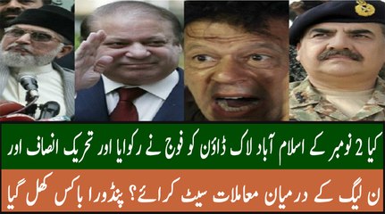 Army intervened and resolved conflict between PTI and Govt