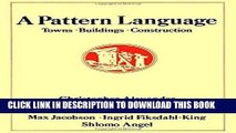 Ebook A Pattern Language: Towns, Buildings, Construction (Center for Environmental Structure) Free