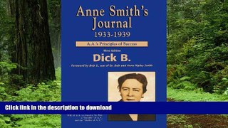 Best book  Anne Smith s Journal, 1933-1939: A.A. s Principles of Success