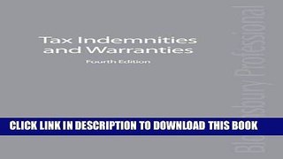[New] Ebook Tax Indemnities and Warranties: Fourth Edition Free Online