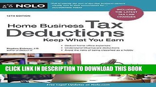 [New] Ebook Home Business Tax Deductions: Keep What You Earn Free Read