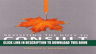[New] Ebook Revisiting the Duty to Consult Aboriginal Peoples Free Online