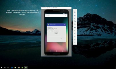 Phone Number Tracker App Demo