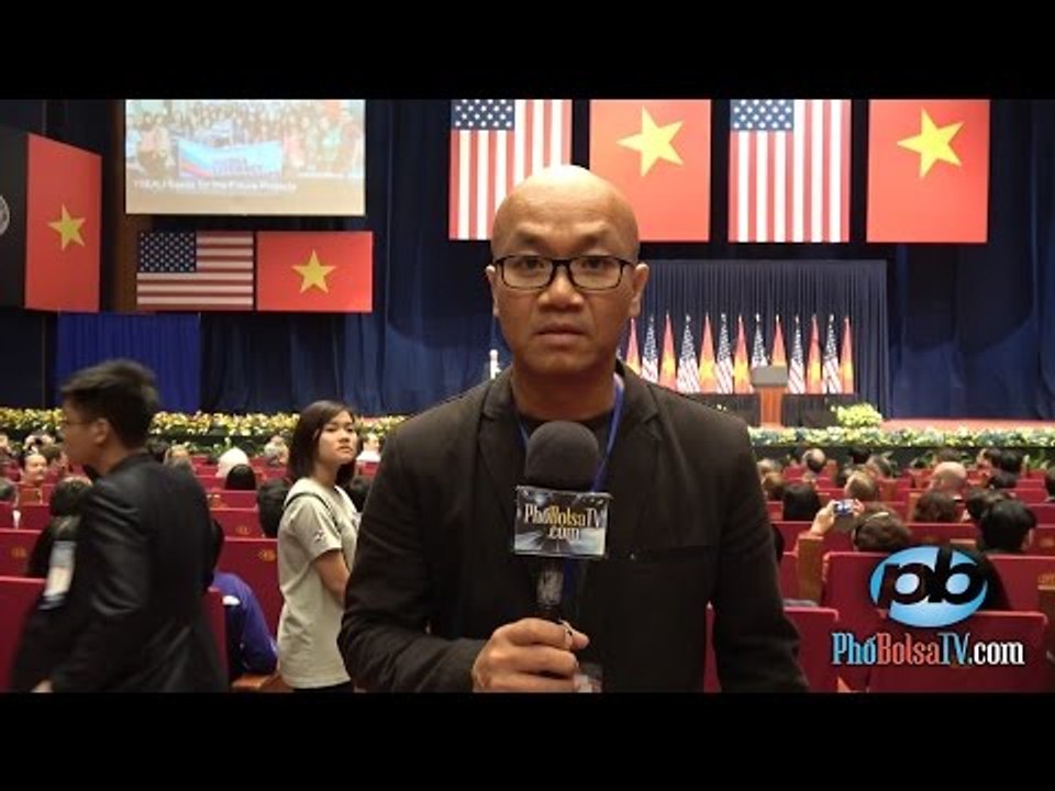 Chuẩn bị nghe Tổng thống Hoa Kỳ Barack Obama nói chuyện tại Hà Nội