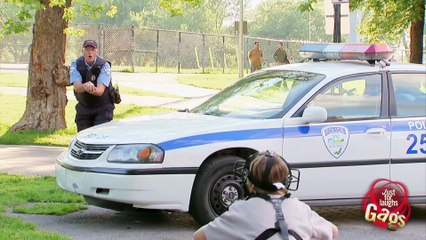 Cop Breaks Window With Baseball
