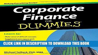 [PDF] Corporate Finance For Dummies Full Online