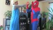 SPIDERMAN & FROZEN ELSA vs MALEFICENT! Bubble Gum Challenge! Funny Superheroes
