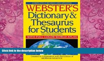 Big Deals  Webster s Dictionary   Thesaurus for Students, Second Edition  Best Seller Books Best