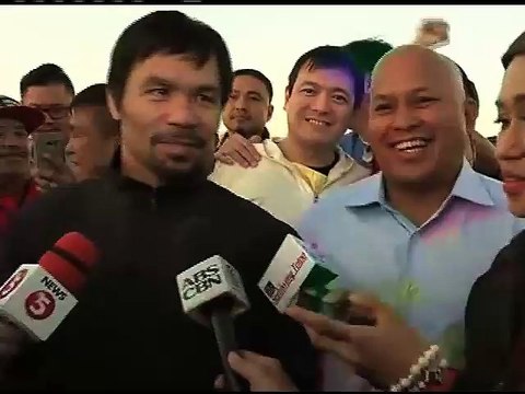PNP Chief Bato Dela Rosa has Manny Pacquiao's back in Las Vegas