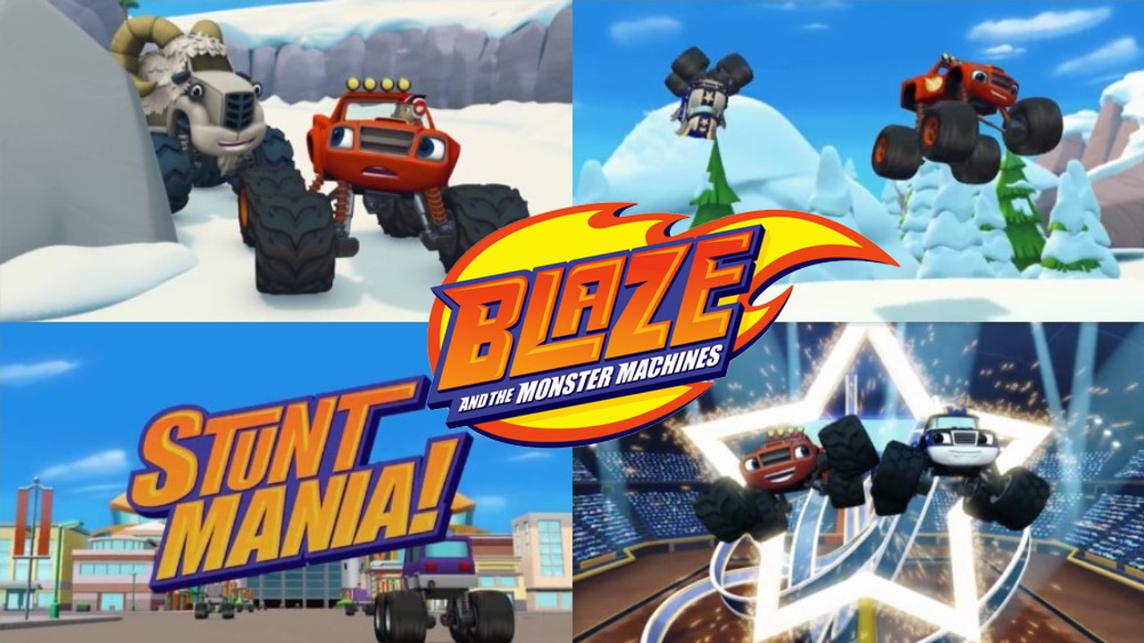 Blaze and the Monster Machines ( StuntMania ) Episode 7 Compilation  Monster Trucks Cartoon for Children
