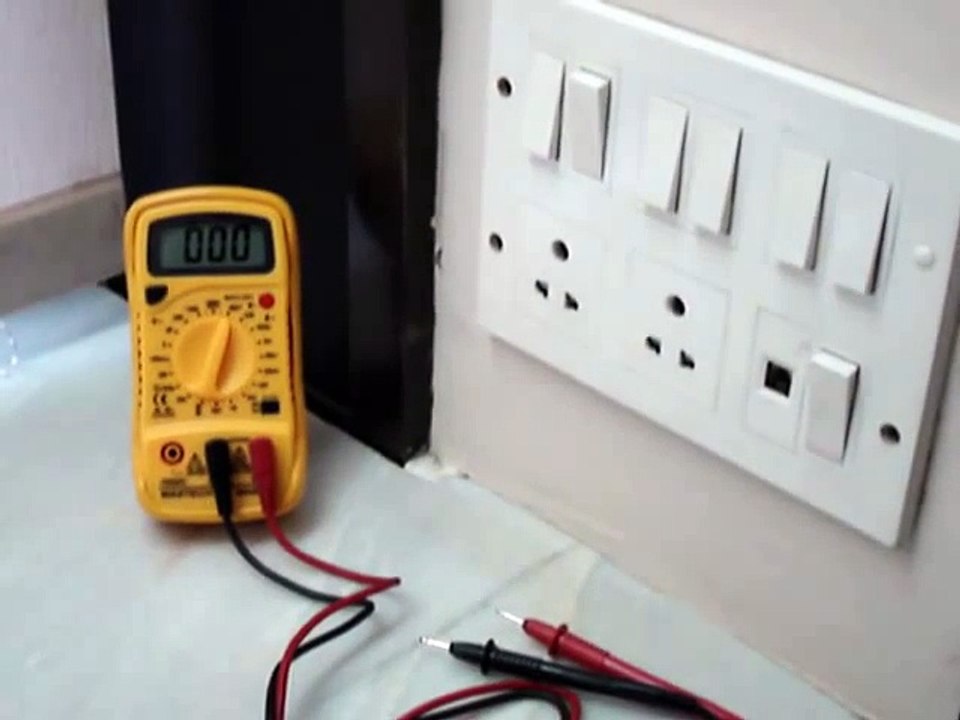 4 Checking the Earthing with a Multimeter before connecting Braille Embosser