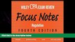 different   Wiley CPA Examination Review Focus Notes: Regulation (Wiley Cpa Exam Review Focus