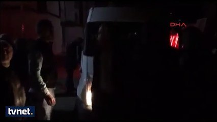 The moment co-chair of HDP Demirtas was detained by police tonight. Neighbors try to block the vehicle- 2016-11-04