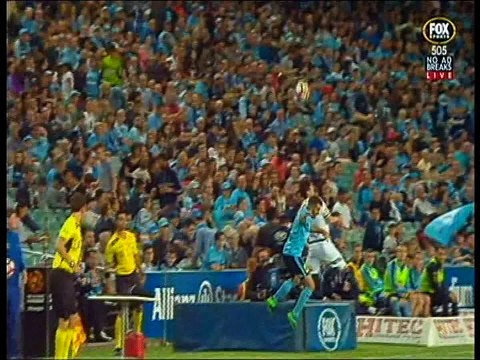 Michael Zullo Headbutts A Table - Sydney Fc Vs Melbourne Victory 0-1 05-11-2016 (FULL HD)