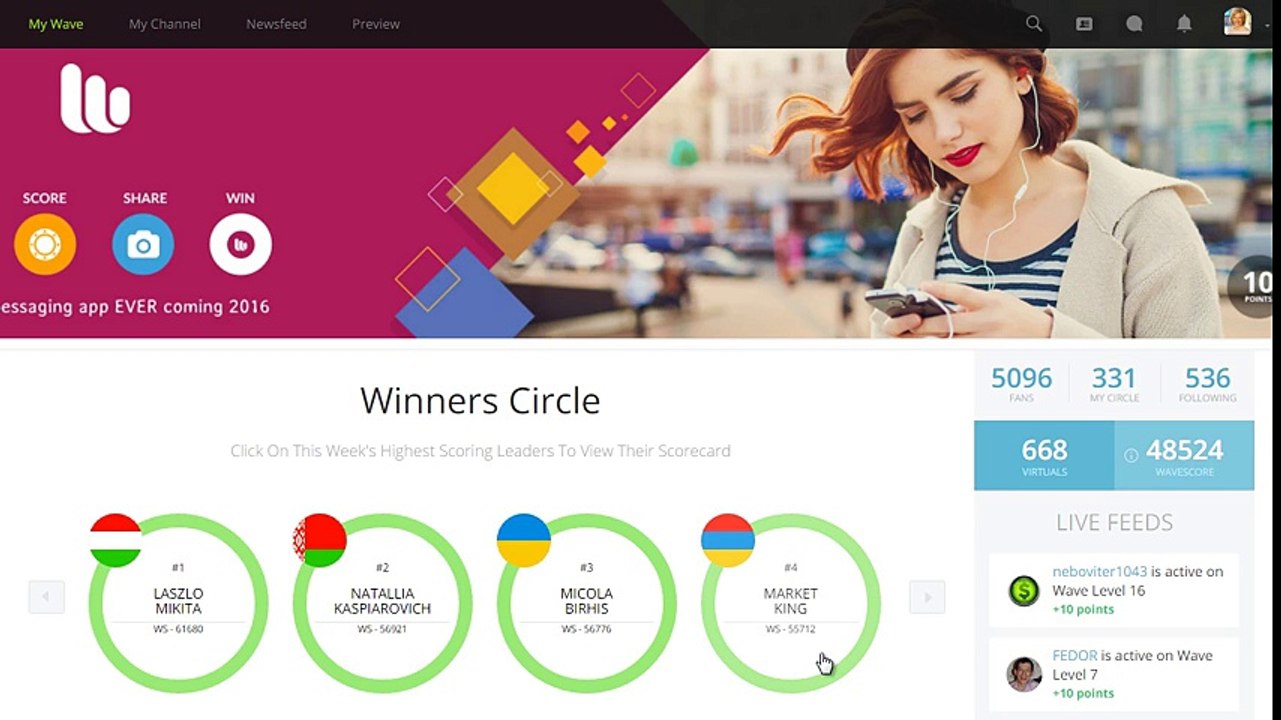 Тактика заработка в WaveScore  Бесплатный интернет доход