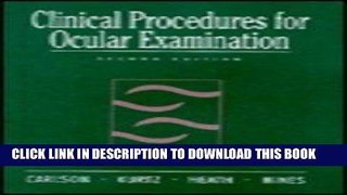 [READ] EBOOK Clinical Procedures for Ocular Examination BEST COLLECTION