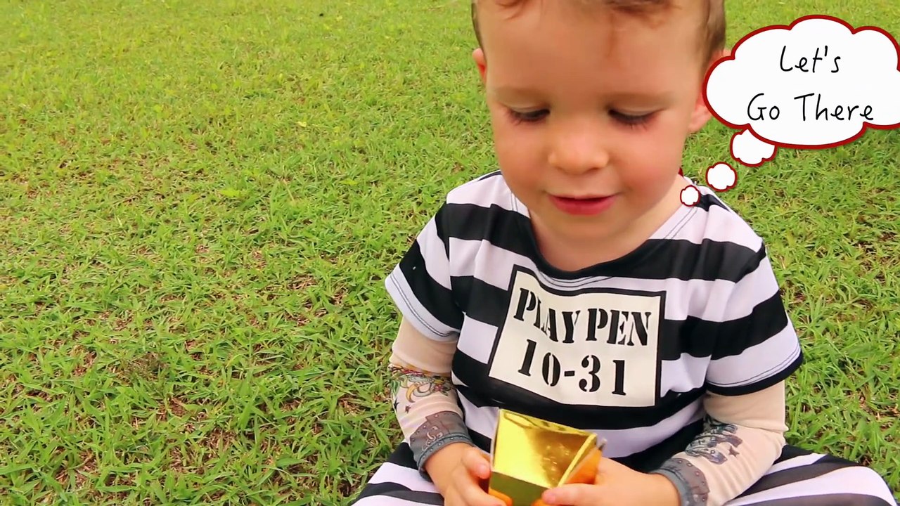 POLICE BABY Escape JAIL ~ Baby PRISON ESCAPE JAIL Steal Gold Chubby Baby Eli In Real Life Jail AGAIN