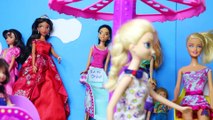 Frozen Kids ~ BAD BARBIE Amusement Park Roller Coaster RIDES Barbie Blows UP Ice Cream Truck