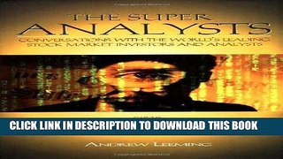[Free Read] The Super Analysts Full Online