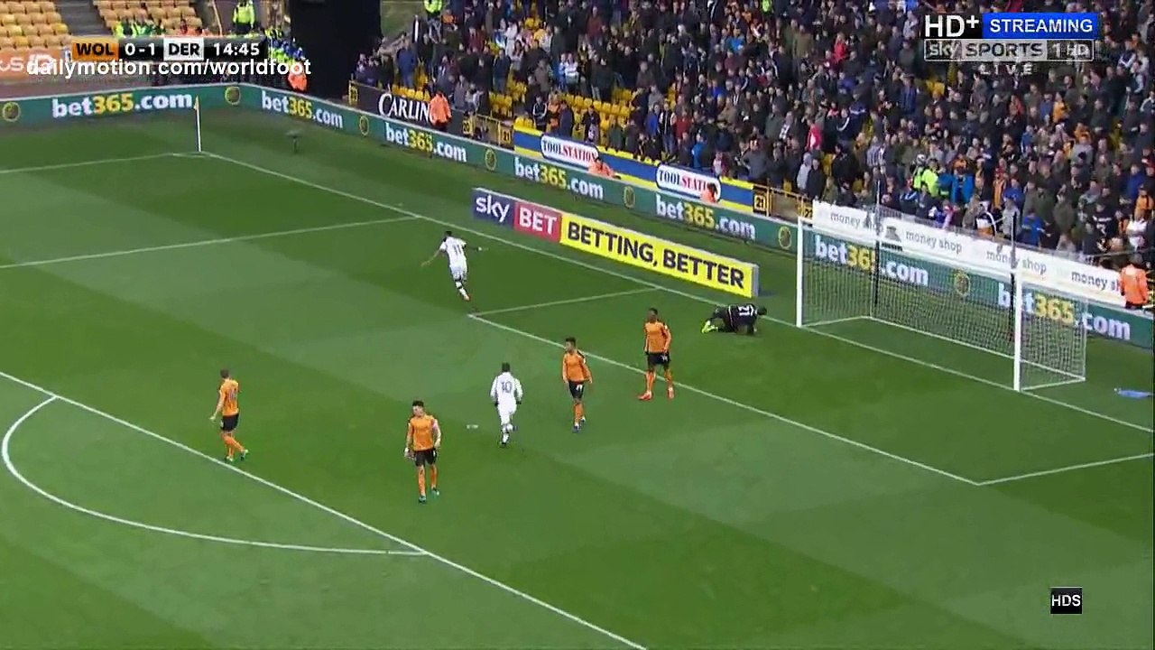 Darren Bent Goal HD - Wolves 0 - 2 Derby County 05.11.2016 HD